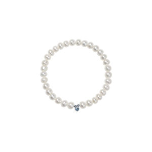 925 Silver Freshwater Pearl Bracelet 5.3-6.3mm