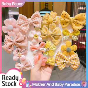 Childrens Princess Cute Cartoon Hairclip Flowers Fruits Hairpin Set Girls Cute Side Clip Grab Clip Does Not Hurt Hair Hair Accessories Baby Girls Cloth-Wrapped Hairclip