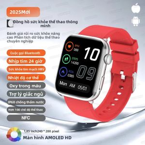 Đồng Hồ Thông Minh Ultra Series Máy Đo Nhịp Tim Máy Theo Dõi Sức Khỏe NFC Cuộc Gọi Bluetooth Dành Cho iOS Xiaomi Nam Nữ Với Chức Năng Theo Dõi Giấc Ngủ Và Căng Thẳng