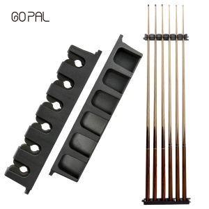 Go Pal Cue Holder Durable Cue Stand Hardwood Wall Mount Pool Stick Holder Billiard Cue Rack Organizer for Sticks for Billiards