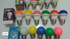 Lampu LED BULAT 1w 1 watt 3w 3watt 3w 3 watt Warm White Kuning Biru Hijau Merah Pink Oranye Putih