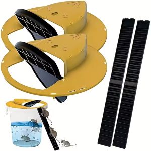 Mouse Trap Flip and Slide Bucket Lid Mice Rat Trap For Indoor Outdoor Multi Catch Auto Reset
