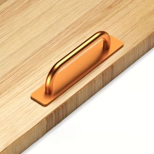 Self-Stick Instant Cabinet Drawer Handles Pulls - 5.8 inch Stainless Steel Adhesive Door Handles No Drilling Design