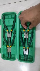 4PCS 4 In 1 circlip pliers multi-function retaining ring pliers snap ring pliers inside and outside brace 7 inch