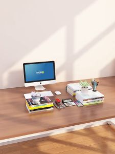 Computer Monitor Stand Desk Stand Organizer Computer Riser Office Desktop Storage Shelf Desktop Organizer Storage Box 064.SG