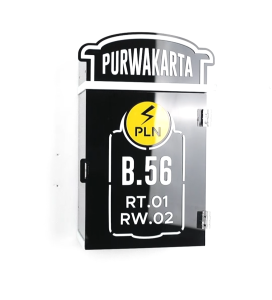 Box Meteran Listrik KM-06 Akrilik Dengan Nomor Rumah