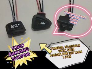 [ 3 pcs ] PAKET LENGKAP  1SET ISI 3pcs SAKLAR SEIN KLASON SAKLAR TOMBOL 3 TITIK [TOMBOL DIM] ALL MOTOR HONDA
