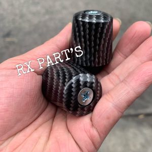 JALU STANG / BANDUL STANG CARBON / KARBON / BAR END CARBON / KARBON  UNIVERSAL MOTOR / BISA UNTUK SEMUA MOTOR Barang sesuai dengan yg ada di foto