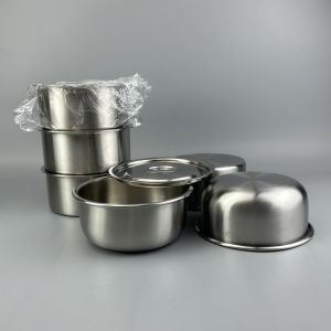 Stainless Steel Multi-Purpose Bowl ness Preservation Steamed Egg Soup Cooking Utensil round Shape Kitchen Use 700ml Capacity