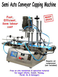 Semi Auto Conveyor Capping Machine