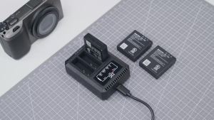 JJC | JJC DB120TC USB-C Camera Battery Charger For Ricoh GR IV GRIV GR4 HDF DB-120 Battery Type-C Fast Charging Dock Input DC 5V-2.2A
