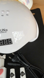 ชุดทําเล็บเจล อุปกรณ์ทำเล็บ Gel Set อุปกรณ์ทำเล็บเจล เครื่องอบเล็บเจล LED 48วัตต์ ชุดสุดคุ้ม