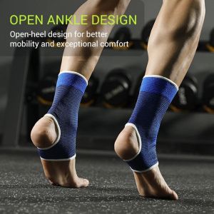 2 Count Elastic Ankle Brace Support Compression Wrap Movement Protection Ankle Sport Fitness Guard Band