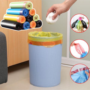 Household Portable Thickened Garbage Bag With Drawstring Closure Disposable