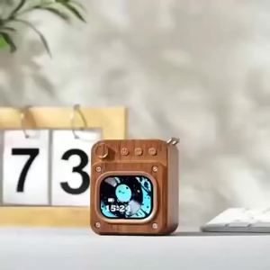 Loa Bluetooth Mini Di Động Tích Hợp Thẻ TF Âm Trầm Mạnh Mẽ Màn Hình Cảm Ứng Loa Siêu Trầm Không Dây Âm Thanh Nổi Vòm Loa Di Động Dùng Cho Gia Đình