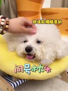 Pet Dog Pillow Cute Cartoon Question Mark Shaped Neck Pillow Dog Sleep Universal Pillow Pet Supplies