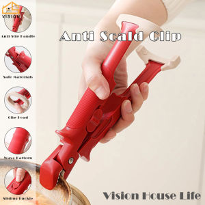Vision 2-in-1 Anti-scalding Clip Anti Scald Clamp Multifunctional Plate Gripper Kitchen Bowl Holder Non-slip High Temperature Dish Holder