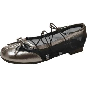Agsdon | French Style Breathable Dress Matching Ballet Mary Jane Flat Shoe