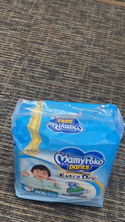 MAMYPOKO Extra Dry Baby Disposable Diaper Pants Girl XXXL 14 pcs x 4 packs (56 pcs) | Lazada Philippines
