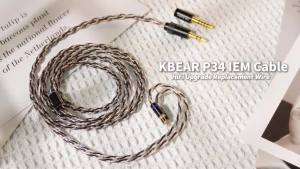KBEAR HiFi 5N2-Strand 98-Core Oxygen-Free Copper Headphone Upgrade Kit - Replaceable Plug Design for Audiophiles And Musicians