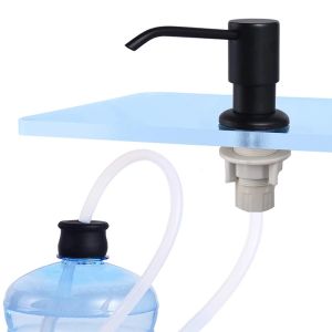 Stainless Steel Kitchen Sink Soap Dispenser Pump with 1.2m Extension Tube Kit