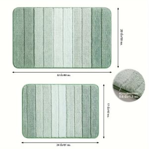 Elegance พรมห้องน้ําลื่น Ultra Soft Bath MAT แห้งเร็วและดูดซับน้ําพรมสําหรับห้องนอนห้องนั่งเล่น