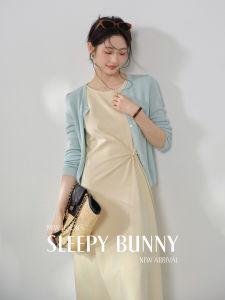 French Gentle Style White-Giving Thin Long-Sleeved Knitwear Cardigan