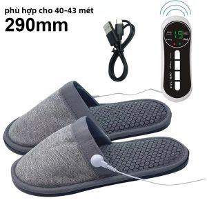 Giày Massage Chân EMS Có Điều Khiển Từ Xa Kích Thích Cơ Bằng Xung Điện Giúp Giảm Đau Chân - Dụng Cụ Massage Chân