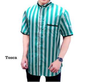 Kemeja Koko Lengan Pendek salur
