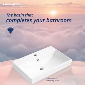 JOHNSON SUISSE TREVISO-N SERIES 500MM & 600MM WALL HUNG BASIN SET