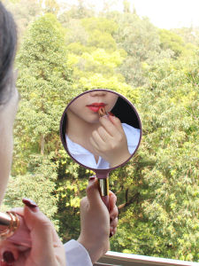 Vintage Portable Handle Mirror