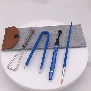 1 Set Metal Keycap Puller Stem Holder Switch Puller Lubrication Pen Lube Brush Keyboard Accessories