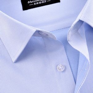 Business Casual Short Sleeve Shirt Mens Slim Fit Workwear White Thin Summer Shirt Breathable Comfortable Polyester Cotton Blend