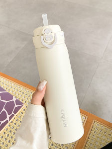 Cốc Nước Cách Nhiệt Bằng Thép Không Gỉ Đơn Giản Có Ống Hút Cốc Nước Đi Bộ 2 Trong 1 316L Cốc Nước Bằng Thép Không Gỉ Dành Cho Nam Và Nữ