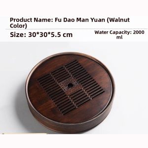 Large Capacity Water Retention Bamboo Tea Tray