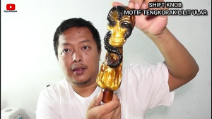 TONGKAT PERSNELING MOTIF TENGKORAK ULAR 2 / SHIFT KNOB PERSNELING