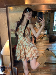 Halter Neck Summer New Style Petite Friendly French Style Dress