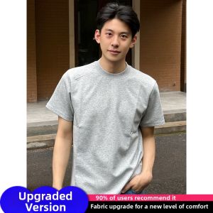 OUMULONG | Men Heavyweight Cotton T-shirt