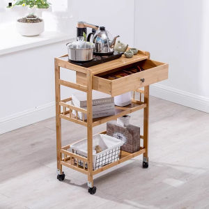 JOY | Movable Elegant Sofa Side Cabinet with Wheels