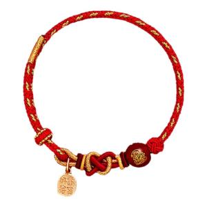 PUTUOSHAN | Good Luck Birthday Gift Red Agate Red Rope Bracelet