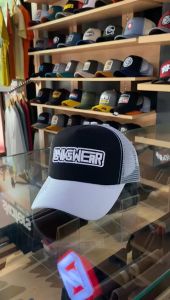 LINKSWEAR Topi Jaring Pria Trucker Hat Jaring Pria Dewasa White Black LTT104