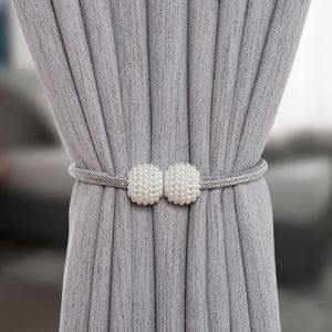 4pcs magnetic curtain lacing classic European curtain fixing for home and office decoration (white/gray/gold/champagne)