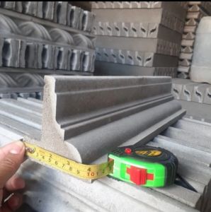 List profil beton tumbuk anti tampias warna abu naturalsemen dekorasi hiasan  rumah minimalis modern