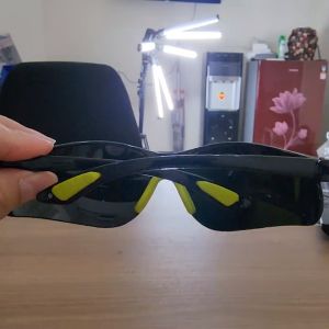 Kacamata Las - Kaca Mata Safety Fashion Hitam Black