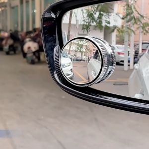 2 Pcs/Set Blind Spot Mirror Round Adjustable HD Glass Convex Mirror Car Motorcycle Blind Spot Mirror Parking Mirror
