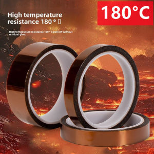 33 Meters PET High Temperature Resistant Tape for Electronics Industry Welding Polyimide Insulation Adhesive Tape 0.05mm Thick
