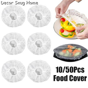 【On Sale】50Pcs Disposable Food Cover Plastic Wrap Elastic Food Lids for Fruit Storage Fresh Keeping Film
