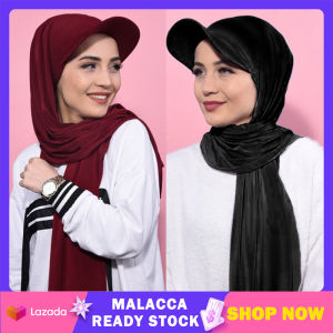 Muslim Hijab Cap Headscarf Fashion Women Turban Soft Stretch Wrap Sports Style Solid Color Headwear Hat Inner Hijab Caps