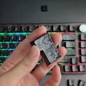 Keycaps Bằng Sợi Carbon PBT Tương Thích Với Cherry MX Cross Stem Shine-Through Backlit Side-Engraved Cherry Profile 6.25U Spacebar
