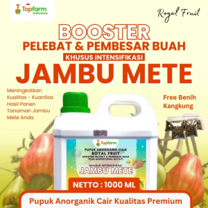 Pupuk Jambu Mete Topfarm - Pupuk Pelebat Buah Jambu Mete / Booster Agar Tanaman Jambu Mete Cepat Berbuah / Pupuk Khusus Pohon Jambu Mete / Pupuk Buah Jambu Mete Terbaik